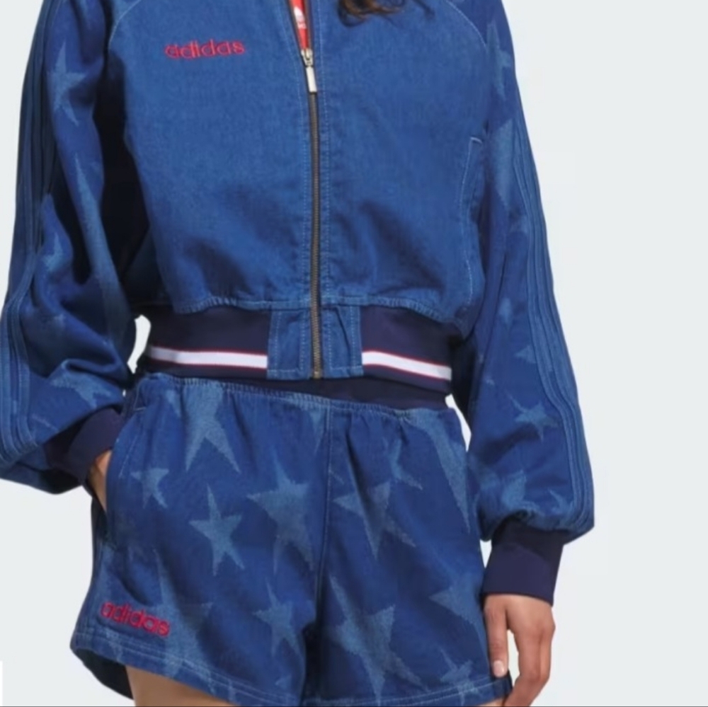 Brand New Adidas Denim Bomber set